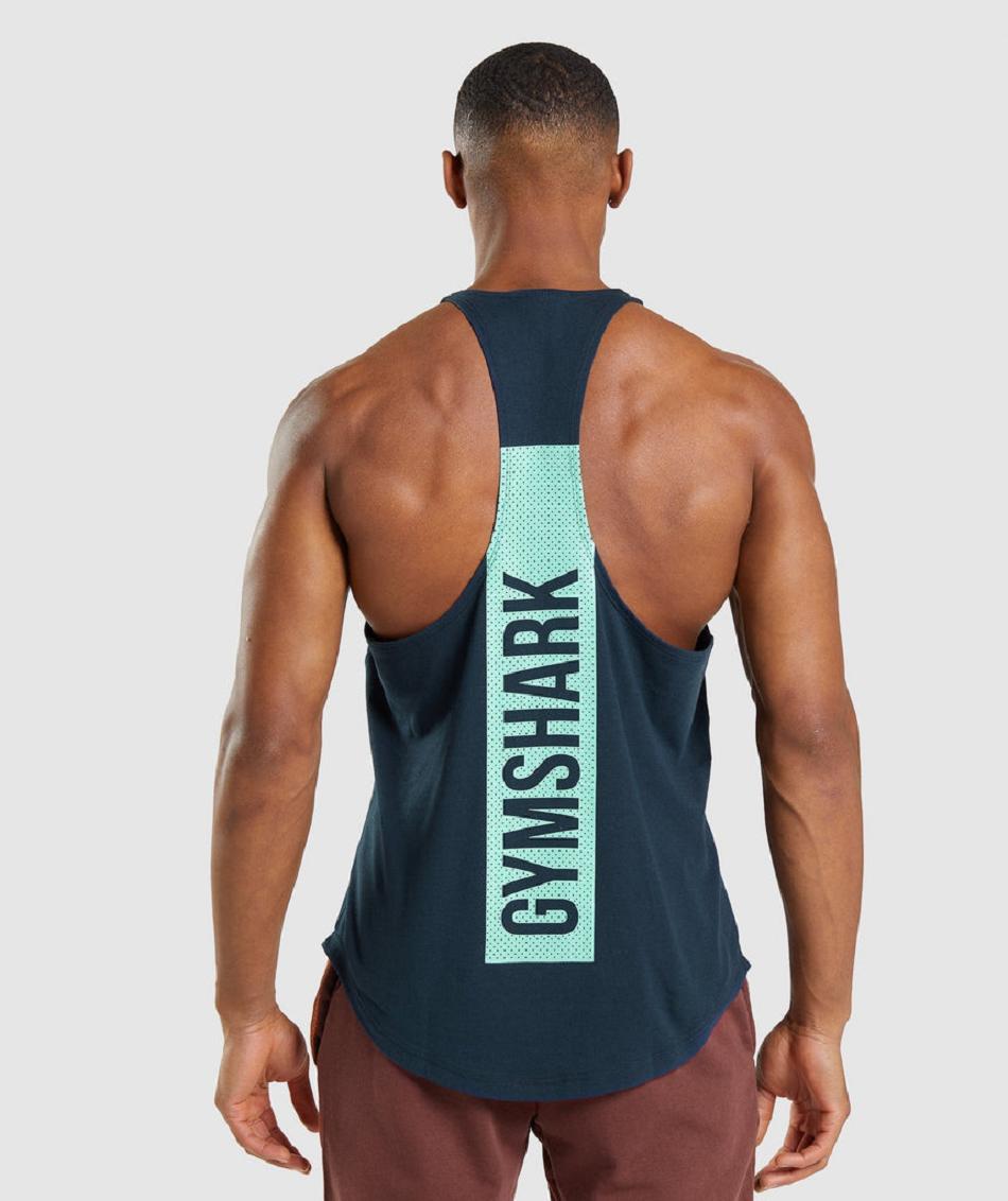 Gymshark Bold Muške Stringers Tamnoplave | HR 2568OKI